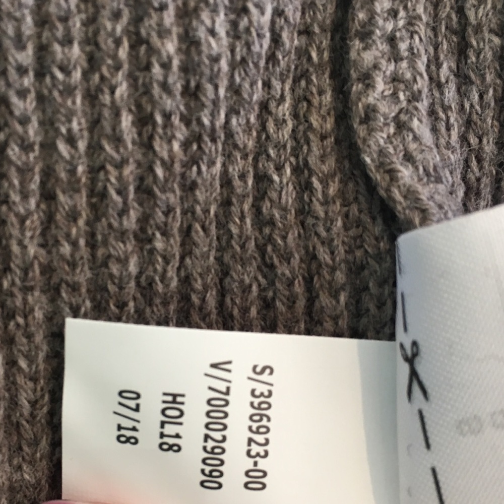 Banana Republic Taupe Cotton Shawl Collar Sweater - Picture 6 of 6